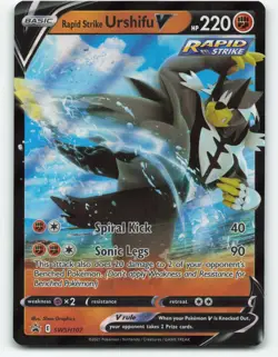 Rapid Strike Urshifu V SWSH107 Promo Pokemon Card - Image 1