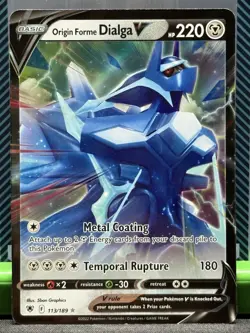 Pokemon Origin Forme Dialga v TCG Card 113/189 Astral Radiance Ultra Rare NM - Image 1