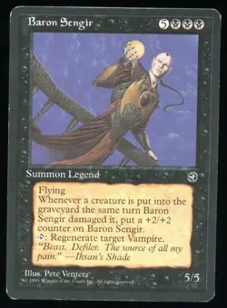 Baron Sengir - Homelands - Magic The Gathering Card MP Condition-zq5k - Image 1