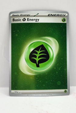 Basic Grass Energy [Cosmos Holo] #1 Scarlet & Violet Pokemon Card - Image 1