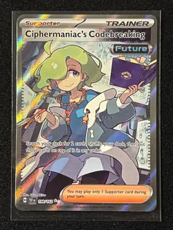 Pokemon Temporal Forces Ciphermaniac's Codebreaking Ultra Rare Holo Card 198/162 - Image 1