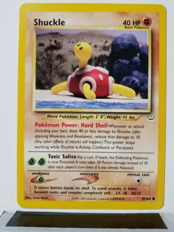 Shuckle 51/64 NM / M - Yuka Morii Clay Art - Neo Revelation Pokemon Card - Image 1