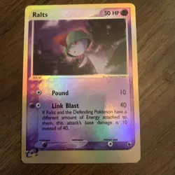 Pokemon TCG Ralts 67/109 Ruby and Sapphire Reverse Holo Card Light Play - Image 3
