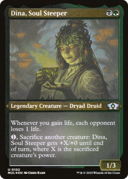Dina, Soul Steeper (Foil Etched) [Multiverse Legends] Magic MTG - Image 1
