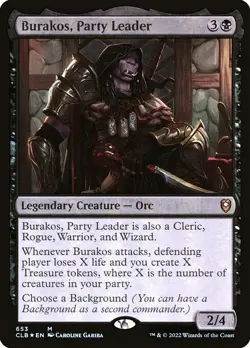 1x Burakos, Party Leader - Foil NM Eng MTG - Commander Legends Baldur's Gate - Image 1