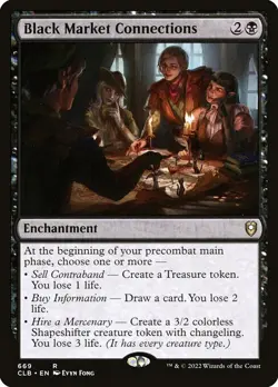 1x Black Market Connections NM Eng MTG - Commander Legends Baldur's Gate - Image 1