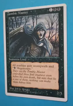 Magic the Gathering MTG Fourth (4th) Edition ZOMBIE MASTER LP/EX Rare 1995 Nice! - Image 2