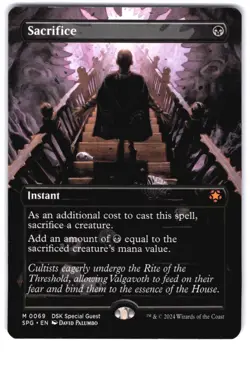 Sacrifice (Borderless) M Special Guests 69 NM MTG Magic - Image 1