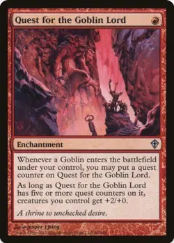 1 x Quest for the Goblin Lord - Worldwake - LP - MTG - Image 1