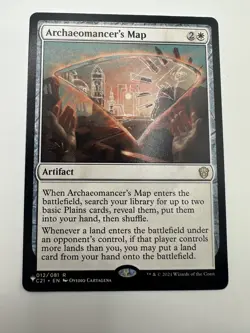 MTG Magic the Gathering Archaeomancer's Map (12/465) Commander 2021 NM - Image 1