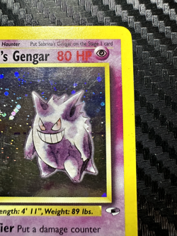 Pokemon TCG Sabrina's Gengar Unlimited Holo Gym Heroes 14/132 - MP Light Crease - Image 3