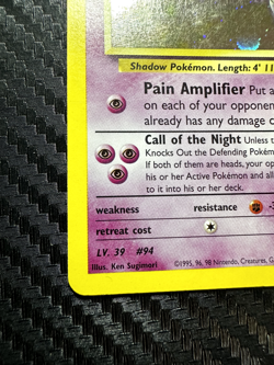 Pokemon TCG Sabrina's Gengar Unlimited Holo Gym Heroes 14/132 - MP Light Crease - Image 4