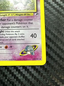 Pokemon TCG Sabrina's Gengar Unlimited Holo Gym Heroes 14/132 - MP Light Crease - Image 5