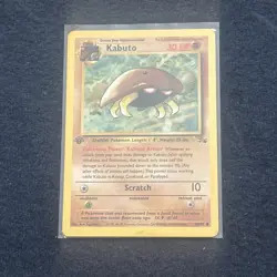 Pokemon TCG Kabuto 50/62 Fossil 1st Edition NM - Image 1