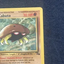 Pokemon TCG Kabuto 50/62 Fossil 1st Edition NM - Image 5