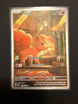Pokemon TCG Mega Evolution Vulpix 138/132 Illustration Rare NEAR MINT NM - Image 1