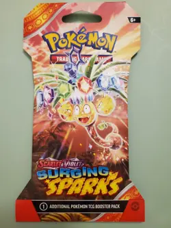 VERY HEAVY - 32.0g - Pokemon Surging Sparks Sleeved Booster Pack - SEALED! - Image 2