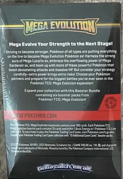 Pokemon TCG Mega Evolution Base Set Booster Bundle Includes 6 Booster Packs NEW - Image 2