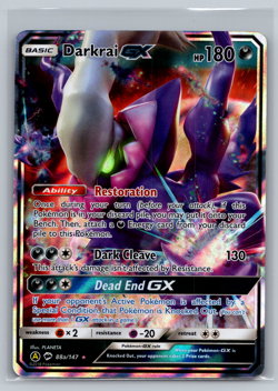 Pokemon Burning Shadows Alt. Art Darkrai GX 88a/147 Ultra Rare Holo NM 001 - Image 1