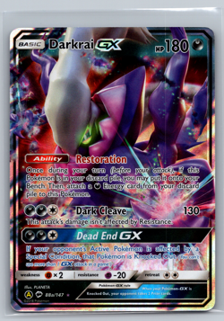 Pokemon Burning Shadows Alt. Art Darkrai GX 88a/147 Ultra Rare Holo NM 002 - Image 1