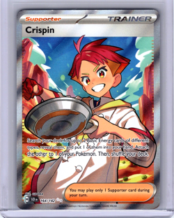 Crispin Full Art Ultra Rare Holo 164/142 Pokemon Stellar Crown - Image 1