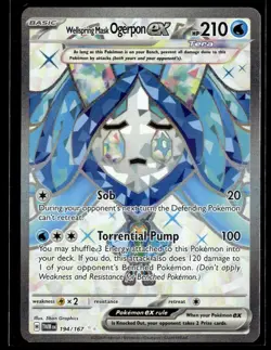 2024 Twilight Masquerade Wellspring Mask Ogerpon ex Ultra Rare #194/167 - Image 1