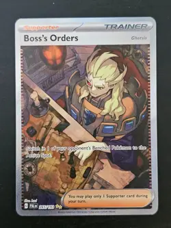 Boss's Orders 265/193 - Pokemon Paldea Evolved Special Illustration - Image 1