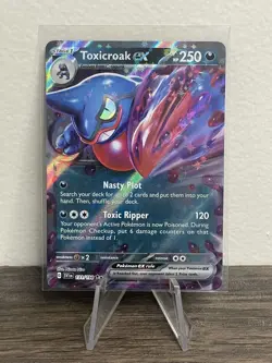 Toxicroak Ex Rare Holo 131/198 English Scarlet & Violet Pokemon TCG M/NM - Image 1