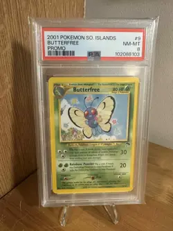 2001 Pokemon Southern Islands BUTTERFREE PROMO 9/18 - PSA 8 NM-MT - Image 1