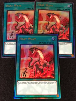 Yugioh Heat Wave RA03-EN058 1st Ultimate x3 (NM) - Image 1
