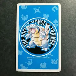 S2589 Tauros 10 of Diamonds Blue Blastoise Deck Playing Poker Card Pokemon - Image 2