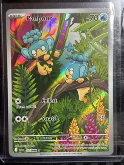 Pokemon Card TCG - Panpour 101/086 Black Bolt English - Illustration Rare - NM - Image 2