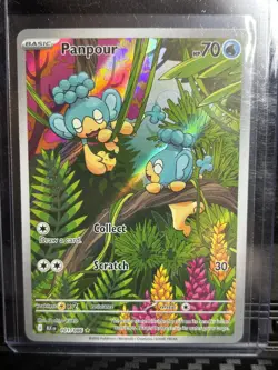 Pokemon Card TCG - Panpour 101/086 Black Bolt English - Illustration Rare - NM - Image 3