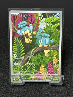 Pokemon TCG Panpour Black Bolt Illustration Card 101/086 English Edition NM - Image 1