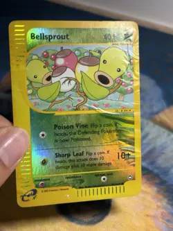 Bellsprout 68/147 E Reader Series Aquapolis Reverse Holo Pokemon Card DMG - Image 3