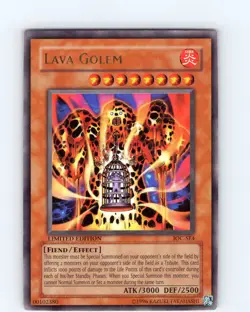 Yu-Gi-Oh TCG Lava Golem IOC-SE4 Limited Edition Ultra Rare Card Played LP - Image 1