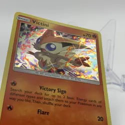 POKEMON VICTINI SM225 BLACK STAR PROMO COSMOS HOLOFOIL NM CARD - Image 2