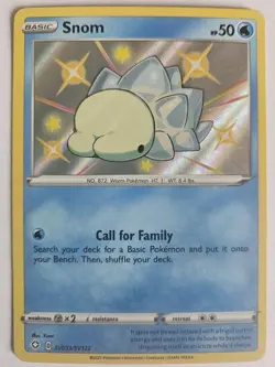 Snom SV033/SV122 Pokemon Shining Fates Sword Shield Shiny Rare Card NM - Image 1