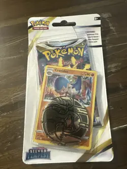 Pokemon TCG Silver Tempest Blister Pack! Factory Sealed! Promo Card +Coin! - Image 1