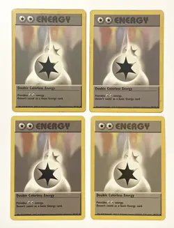 4x Double Colorless Energy - 96/102 - Base Set - Pokemon Card HP Heavy Play - Image 1
