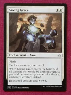 Magic The Gathering HOUR OF DEVASTATION SAVING GRACE white card MTG - Image 1