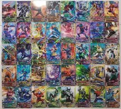 Lot of 40 Japanese Kamen Rider Battle: Ganbarizing Rare Card Set - Image 1