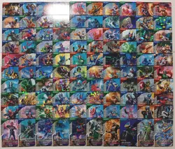 Lot of 100 Japanese Kamen Rider Battle: GANBA LEGENDS Normal & Rare Card Set - Image 1