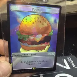 1x Food Token, Foil - 1938, Spongebob Squarepants Secret Lair Drop, MTG NM - Image 2