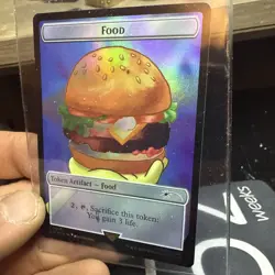 1x Food Token, Foil - 1938, Spongebob Squarepants Secret Lair Drop, MTG NM - Image 3
