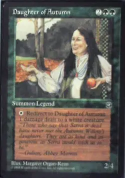 Daughter of Autumn - Homelands: #85, Magic: The Gathering Nm R124 - Image 1
