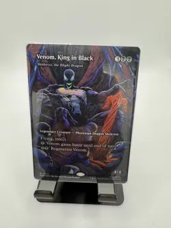 MTG Spider-man Venom, King in Black M 0022 Foil Full Art Magic The Gathering - Image 1