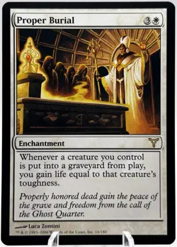 Proper Burial 16/180 Dissension MTG NM - Image 1