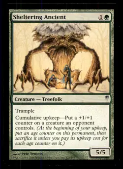 MTG Sheltering Ancient LP Light Play Coldsnap [3070] - Image 1