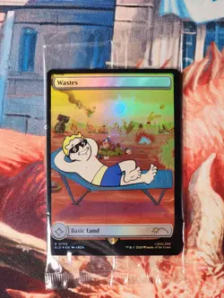 Wastes 795 SEALED Rainbow Foil Full Art Fallout Secret Lair Drop Magic MTG - Image 1